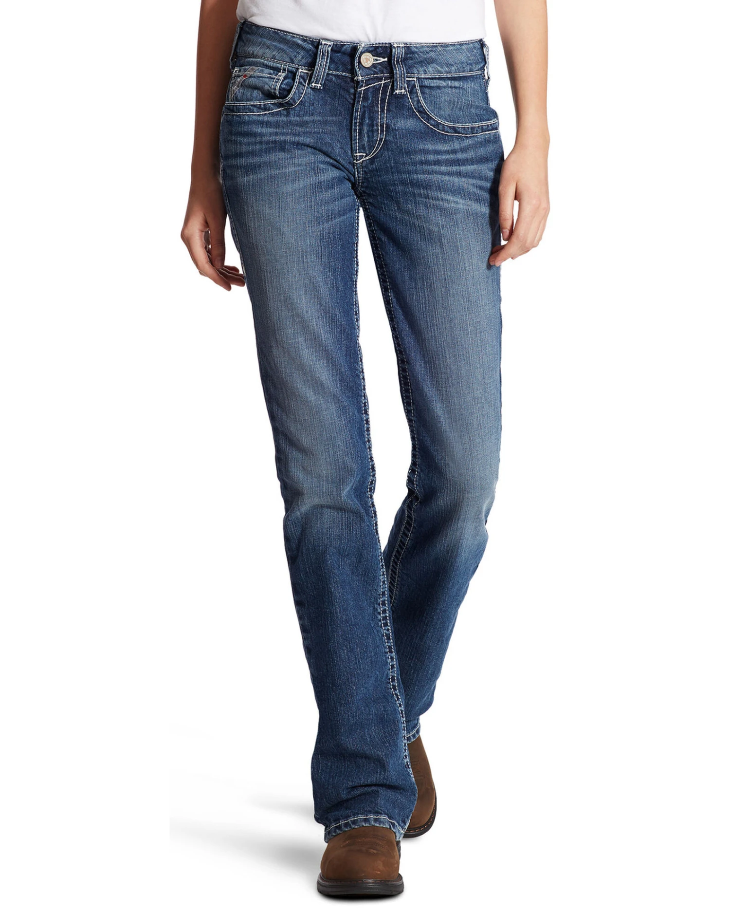 Ariat Women's FR Entwined Bootcut Jeans 2 Ariat Women's FR Entwined Bootcut Jeans - Image 2