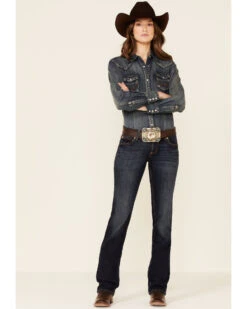 Wrangler Retro Women's Dark Wash Sadie Jeans -Wild West Belle Sales 2000215178 402 P1