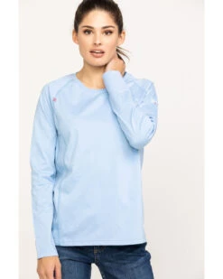 Ariat Women's FR Air Crew Long Sleeve Work Shirt -Wild West Belle Sales 2000269245 400 P1