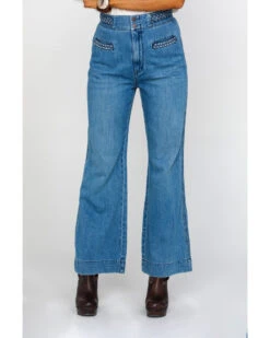Free People Women's Seasons In The Sun Jeans 10 Free People Women's Seasons In The Sun Jeans -Wild West Belle Sales 2000281049 400 P1