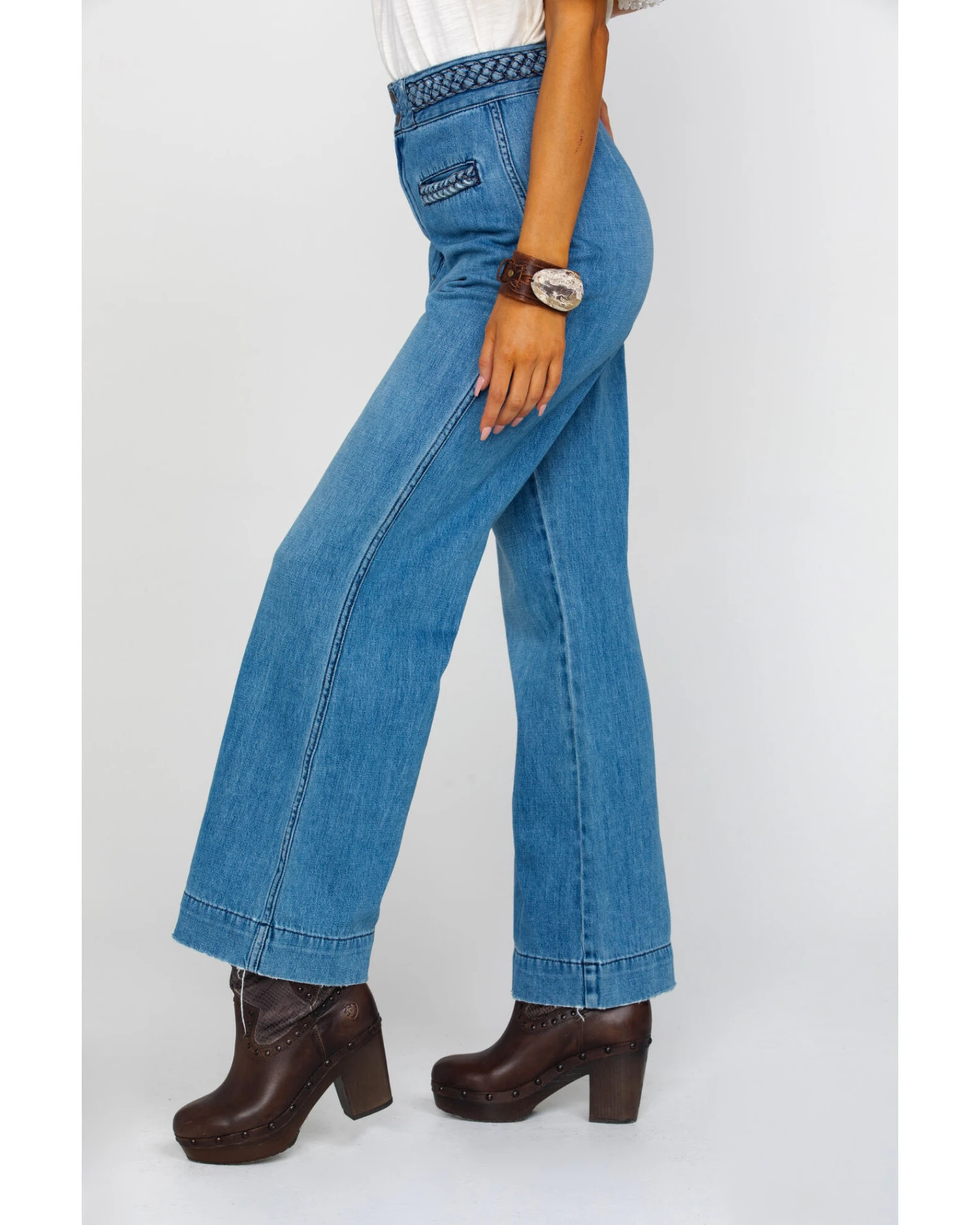 Free People Women's Seasons In The Sun Jeans 3 Free People Women's Seasons In The Sun Jeans - Image 3