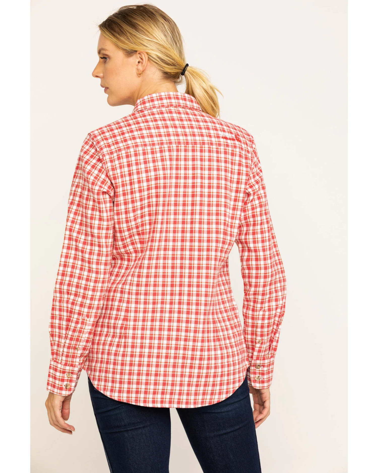 Ariat Women's FR Talitha Plaid Long Sleeve Work Shirt 5 Ariat Women's FR Talitha Plaid Long Sleeve Work Shirt - Image 5
