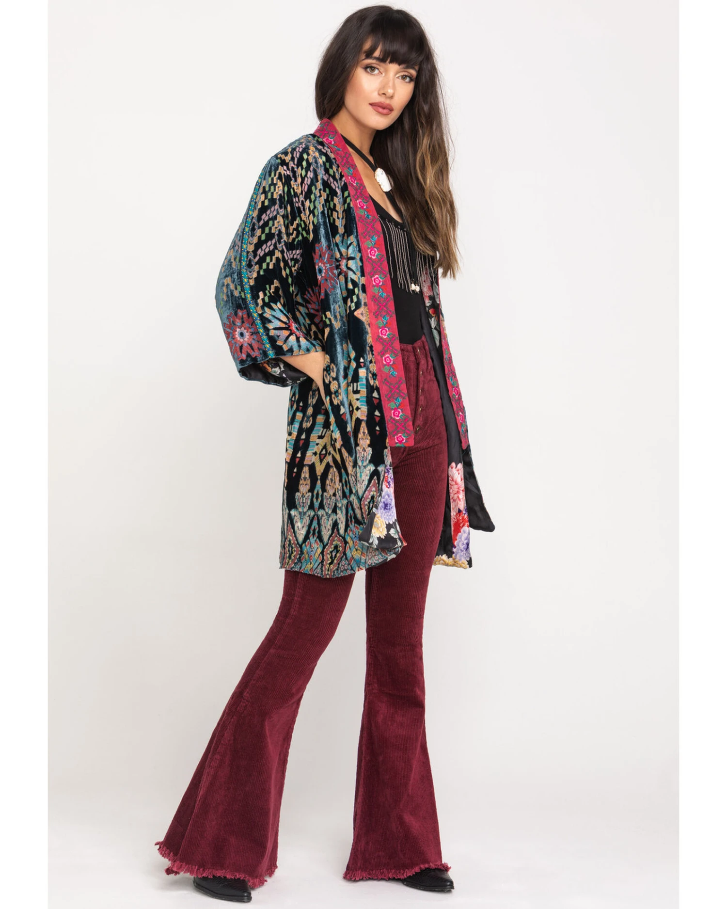 Johnny Was Women's Payden Reversible Kimono 2 Johnny Was Women's Payden Reversible Kimono - Image 2