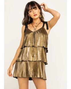 Show Me Your Mumu Women's Pleated Suarez Tie Dress -Wild West Belle Sales 2000293757 710 P1