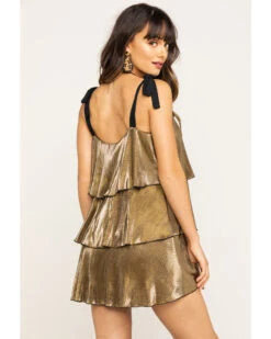 Show Me Your Mumu Women's Pleated Suarez Tie Dress