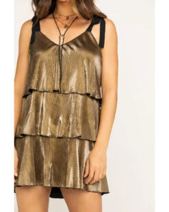 Show Me Your Mumu Women's Pleated Suarez Tie Dress -Wild West Belle Sales 2000293757 710 P4