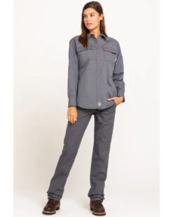 Ariat Women's FR Duralight Stretch Canvas Straight Leg Pants 10 Ariat Women's FR Duralight Stretch Canvas Straight Leg Pants -Wild West Belle Sales 2000294420 020 P6