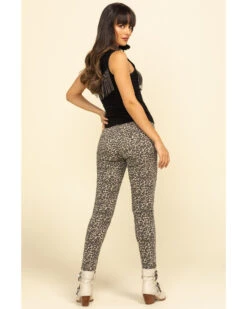Rock & Roll Denim Women's Leopard Print Skinny Jeans -Wild West Belle Sales 2000296893 400 P5