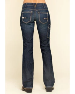 Ariat Women's Rebar Mid Rise Durastretch Riveter Work Bootcut Jeans -Wild West Belle Sales 2000322222 400 P4