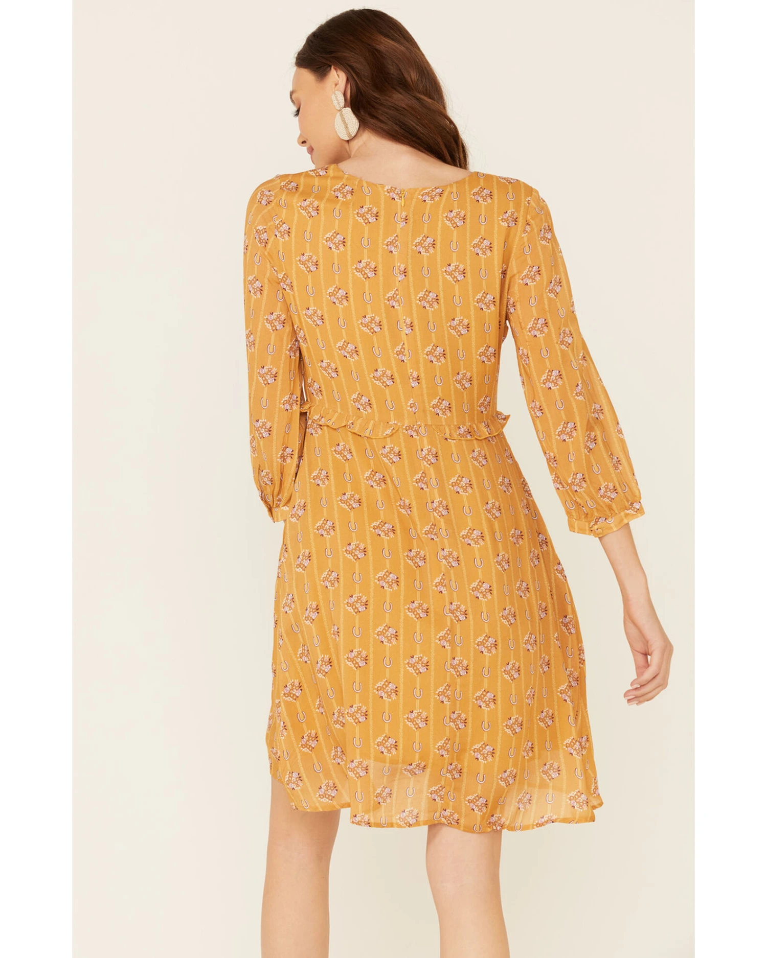 Stetson Women's Horseshoe Print Dress 1 Stetson Women's Horseshoe Print Dress