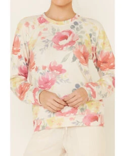 PJ Salvage Women's Happy Blooms Floral Print Long Sleeve Top -Wild West Belle Sales 2000339483 104 P3