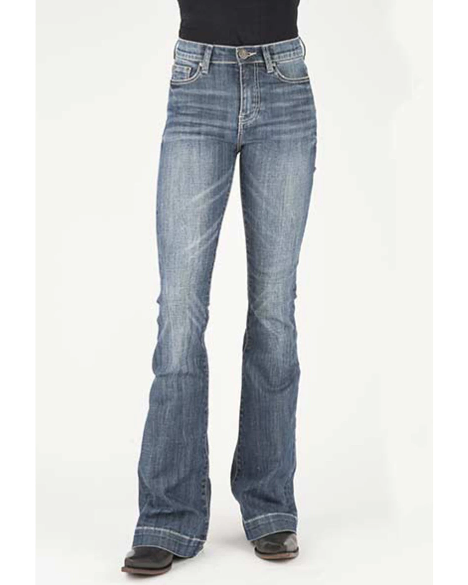 Stetson Women's Cactus Pocket Flare Jeans 1 Stetson Women's Cactus Pocket Flare Jeans