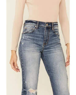 Daze Women's Medium Wash Slim Straight Leg Ankle Jeans 7 Daze Women's Medium Wash Slim Straight Leg Ankle Jeans -Wild West Belle Sales 2000353973 420 P3