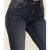 VIGOSS Women's Dark Wash High Rise Stevie Straight Distressed Jeans