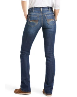 Ariat Women's R.E.A.L. Perfect Rise Analise Stackable Straight Leg Jeans -Wild West Belle Sales 2000357681 400 P4