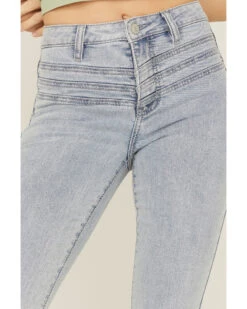 Shyanne Women's Light Wash High Rise Front Yoke Flare Jeans 6 Shyanne Women's Light Wash High Rise Front Yoke Flare Jeans -Wild West Belle Sales 2000358741 412 P2