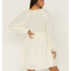 Idyllwind Women's Smock Ya Ivory Long Sleeve Dress