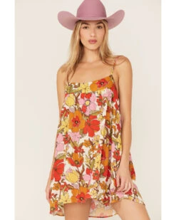 Show Me Your Mumu Women's Oasis Floral Print Mini Dress
