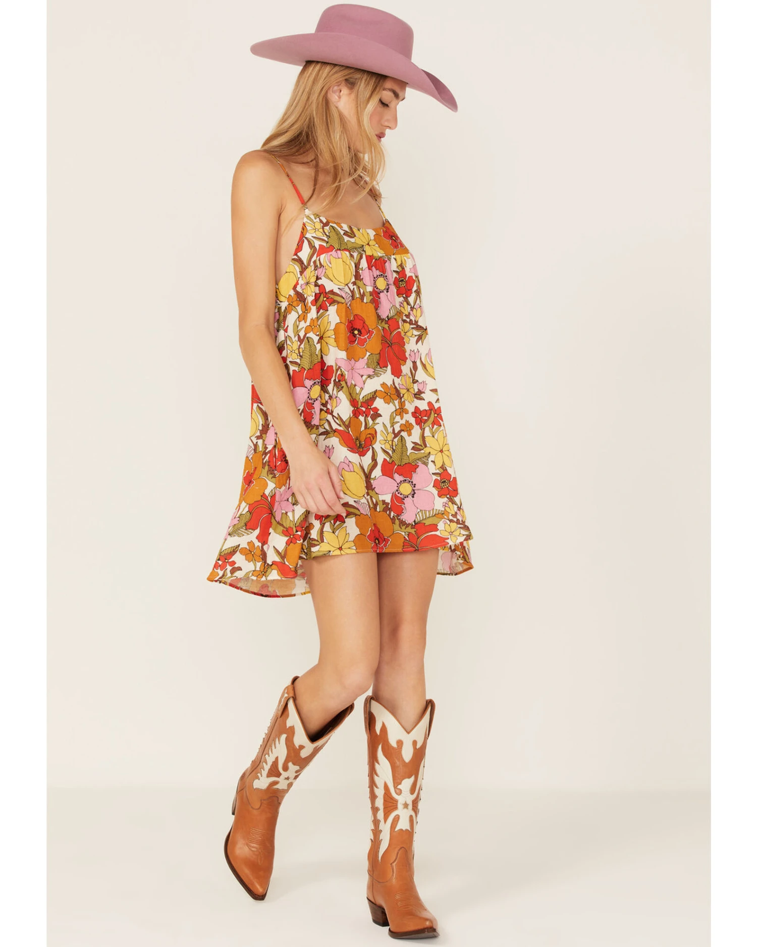 Show Me Your Mumu Women's Oasis Floral Print Mini Dress 4 Show Me Your Mumu Women's Oasis Floral Print Mini Dress - Image 4