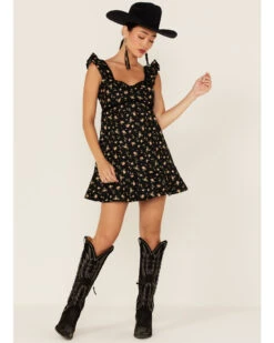 Maggie Sweet Women's Paula Floral Print Sleeveless Mini Dress 6 Maggie Sweet Women's Paula Floral Print Sleeveless Mini Dress -Wild West Belle Sales 2000365861 001 P2