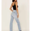 Rolla's Women's Light Wash High Rise Original Straight Jeans