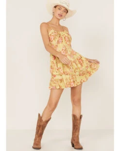 Band Of The Free Women's Love Child Floral Print Tiered Dress -Wild West Belle Sales 2000372371 700 P1