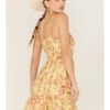 Band Of The Free Women's Love Child Floral Print Tiered Dress