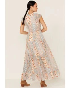 Miss Me Women's Floral Print Patchwork Maxi Dress 7 Miss Me Women's Floral Print Patchwork Maxi Dress -Wild West Belle Sales 2000372854 103 P4