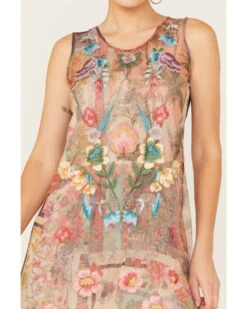 Johnny Was Women's Elisha Floral Print Mesh Slip Dress -Wild West Belle Sales 2000373880 000 P2