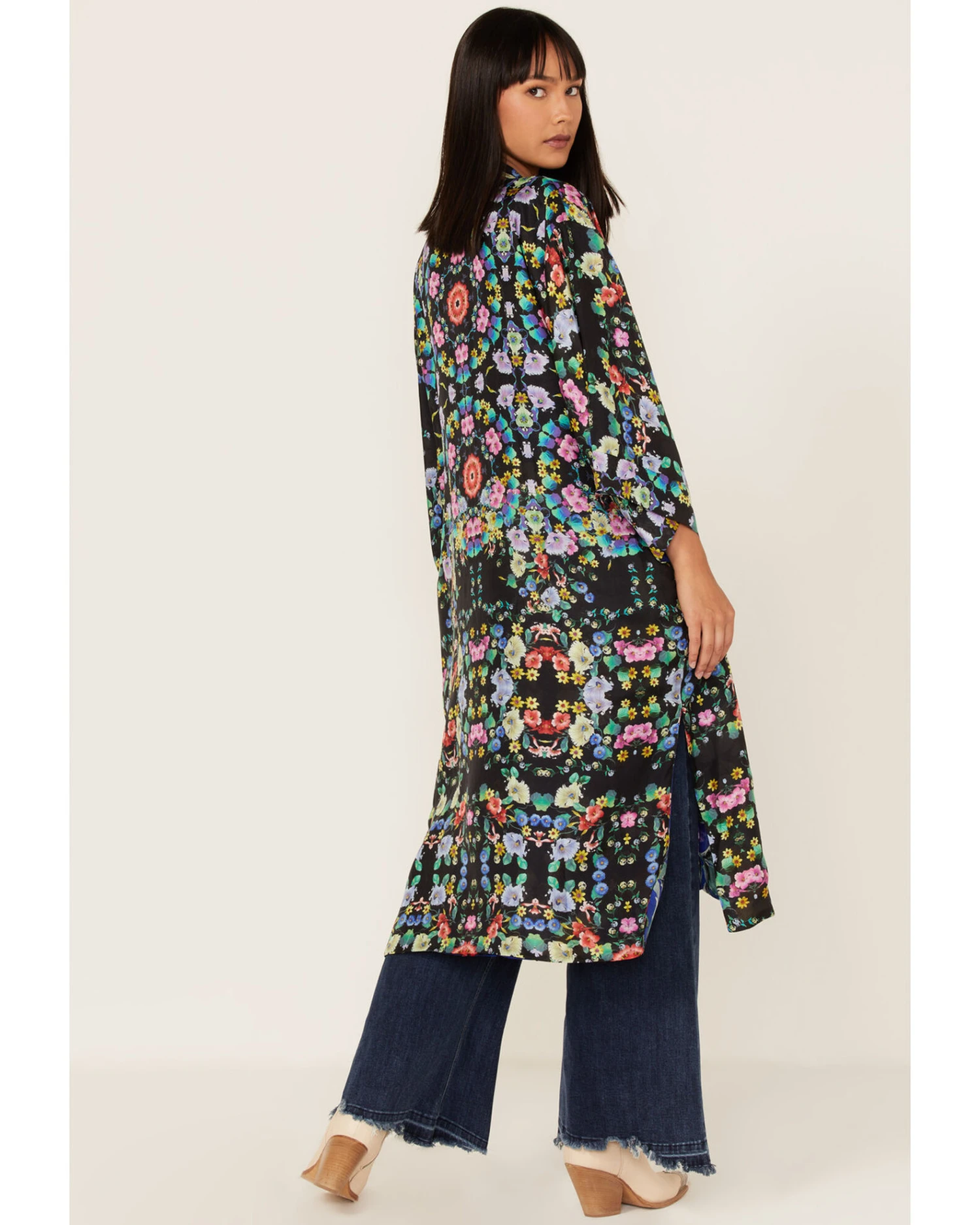 Johnny Was Women's Ella Floral Reversible Kimono 2 Johnny Was Women's Ella Floral Reversible Kimono - Image 2