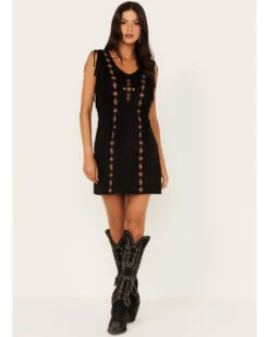 Idyllwind Women's Central Pike Fringe Embroidered Dress -Wild West Belle Sales 2000375285 001 P1