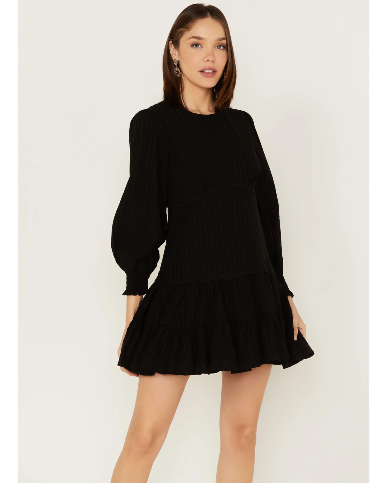 Maggie Sweet Women's Jimena Long Sleeve Ruffle Dress 2 Maggie Sweet Women's Jimena Long Sleeve Ruffle Dress - Image 2