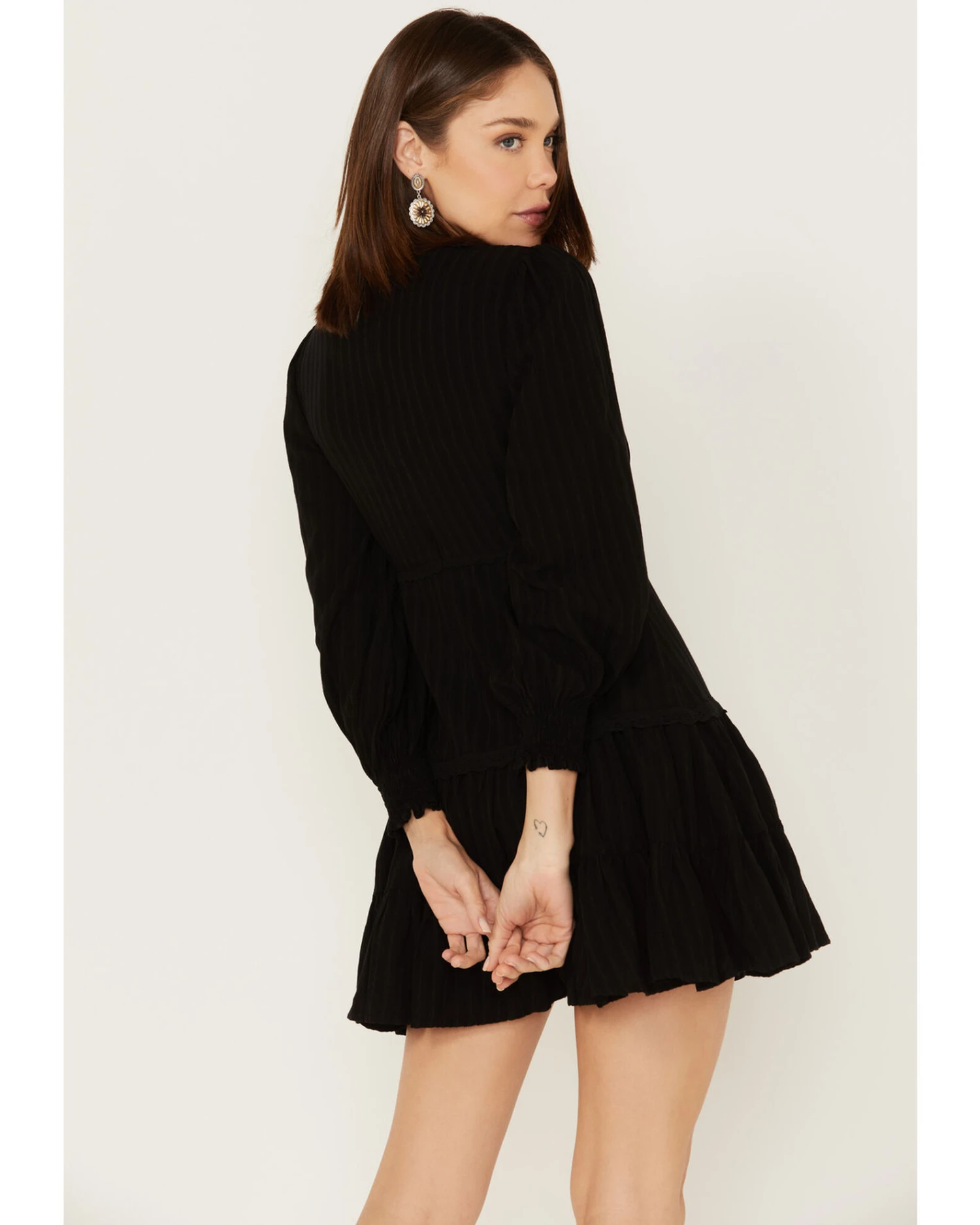 Maggie Sweet Women's Jimena Long Sleeve Ruffle Dress 3 Maggie Sweet Women's Jimena Long Sleeve Ruffle Dress - Image 3