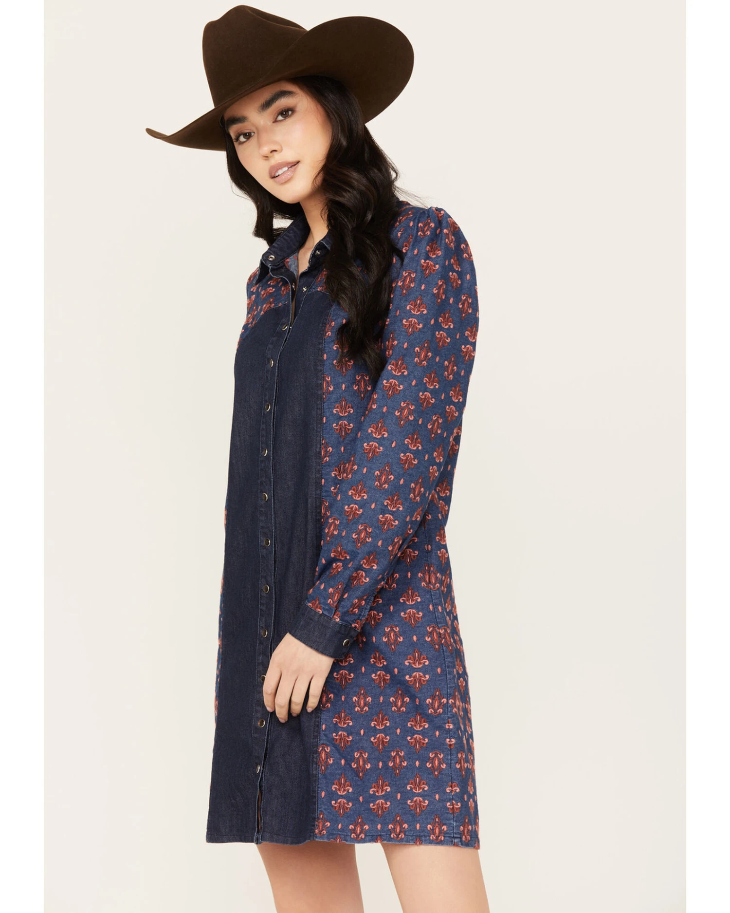 Maggie Sweet Women's Cora Color Block Shirt Dress 1 Maggie Sweet Women's Cora Color Block Shirt Dress