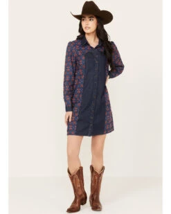 Maggie Sweet Women's Cora Color Block Shirt Dress 6 Maggie Sweet Women's Cora Color Block Shirt Dress -Wild West Belle Sales 2000378963 400 P2