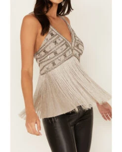 Shyanne Women's Beaded Fringe Halter Top 7 Shyanne Women's Beaded Fringe Halter Top -Wild West Belle Sales 2000380665 085 P3