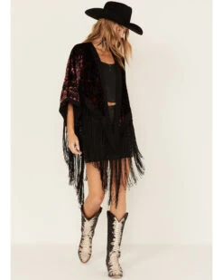 Idyllwind Women's Dean Ikat Velvet Rocket Kimono 6 Idyllwind Women's Dean Ikat Velvet Rocket Kimono -Wild West Belle Sales 2000380700 550 P2