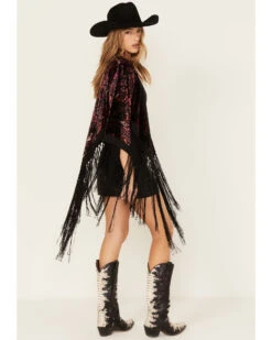 Idyllwind Women's Dean Ikat Velvet Rocket Kimono 7 Idyllwind Women's Dean Ikat Velvet Rocket Kimono -Wild West Belle Sales 2000380700 550 P4