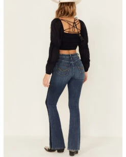 Idyllwind Women's Holland Medium Wash Contrast Panels High Risin' Stretch Bootcut Jeans 6 Idyllwind Women's Holland Medium Wash Contrast Panels High Risin' Stretch Bootcut Jeans -Wild West Belle Sales 2000381389 414 P3