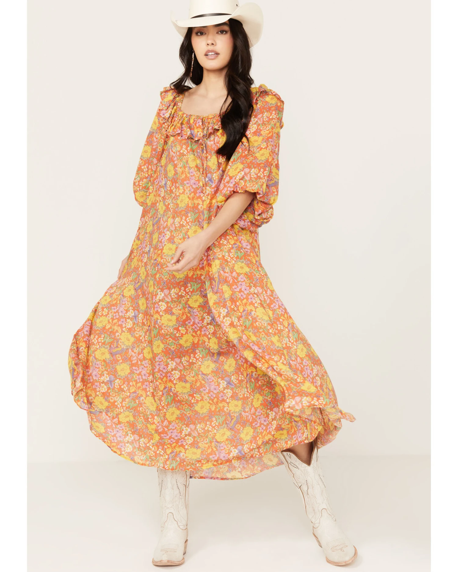 Spell Women's Last Drink Midi Dress 3 Spell Women's Last Drink Midi Dress - Image 3