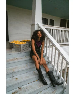 Idyllwind Women's Midi Coated Lace-Up Dress -Wild West Belle Sales 2000382263 001 P1