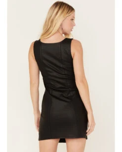 Idyllwind Women's Midi Coated Lace-Up Dress