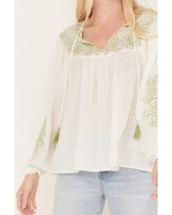 Cleo + Wolf Women's Embroidered Long Sleeve Blouse 7 Cleo + Wolf Women's Embroidered Long Sleeve Blouse -Wild West Belle Sales 2000382879 100 P3