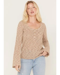 Idyllwind Women's Ranger Pointelle Henley Long Sleeve Shirt 6 Idyllwind Women's Ranger Pointelle Henley Long Sleeve Shirt -Wild West Belle Sales 2000382998 104 P1