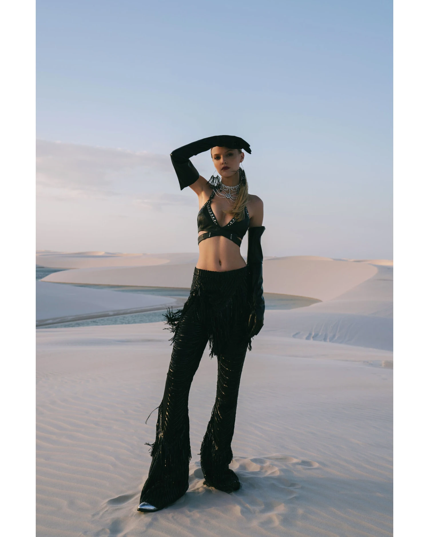 Any Old Iron Women's Beaded Fringe Flare Pants 2 Any Old Iron Women's Beaded Fringe Flare Pants - Image 2