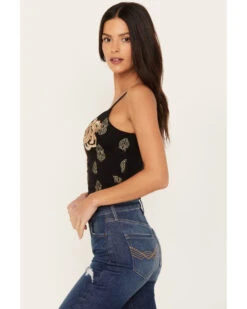 Idyllwind Women's Jessamine Embroidered Smocked Back Crop Top -Wild West Belle Sales 2000386121 001 P3