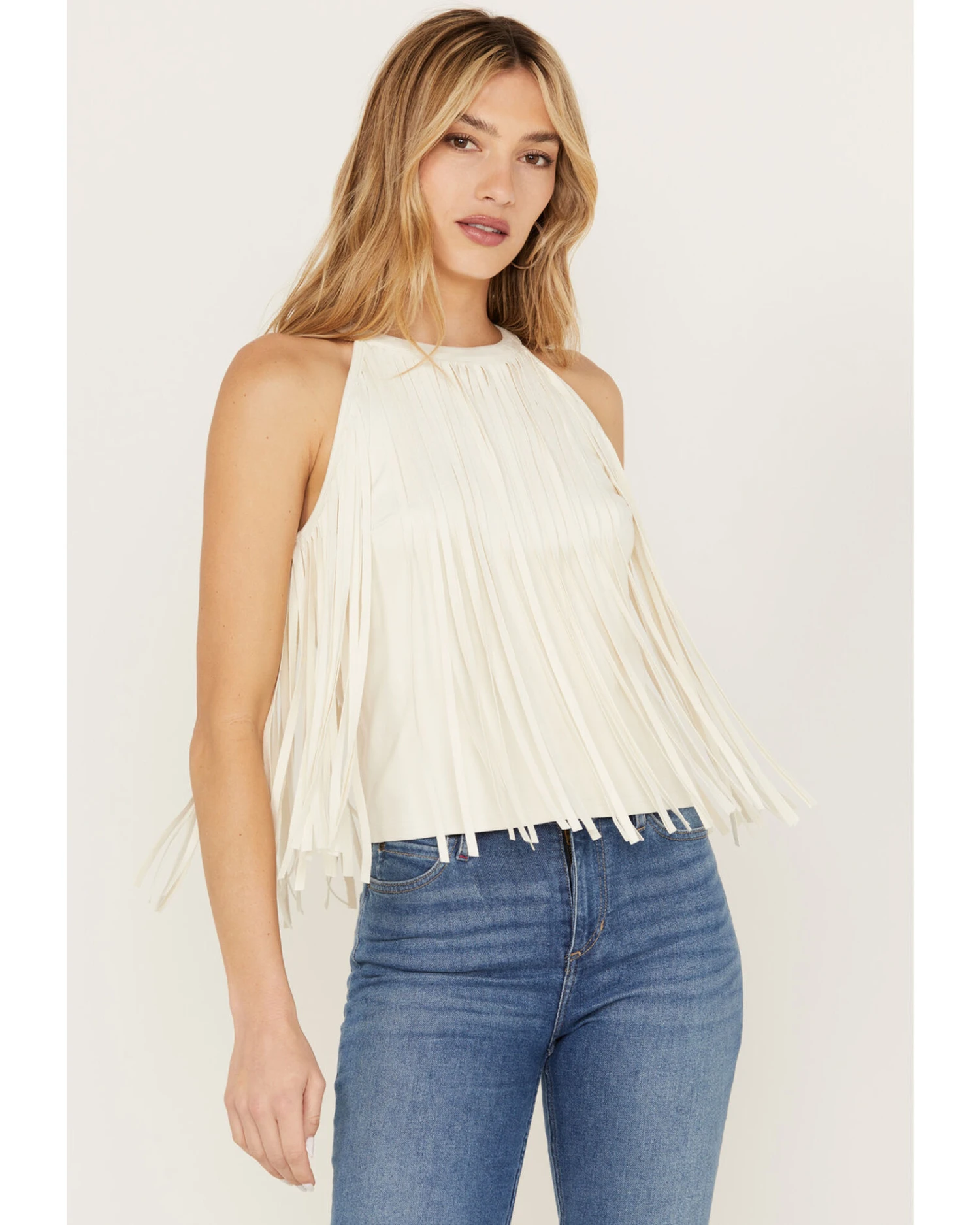 Idyllwind Women's Madie Faux Suede Fringe Tank 4 Idyllwind Women's Madie Faux Suede Fringe Tank - Image 4