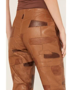 Understated Leather Women's Vixen Mid Rise Leather Patched Pants 7 Understated Leather Women's Vixen Mid Rise Leather Patched Pants -Wild West Belle Sales 2000386321 280 P4