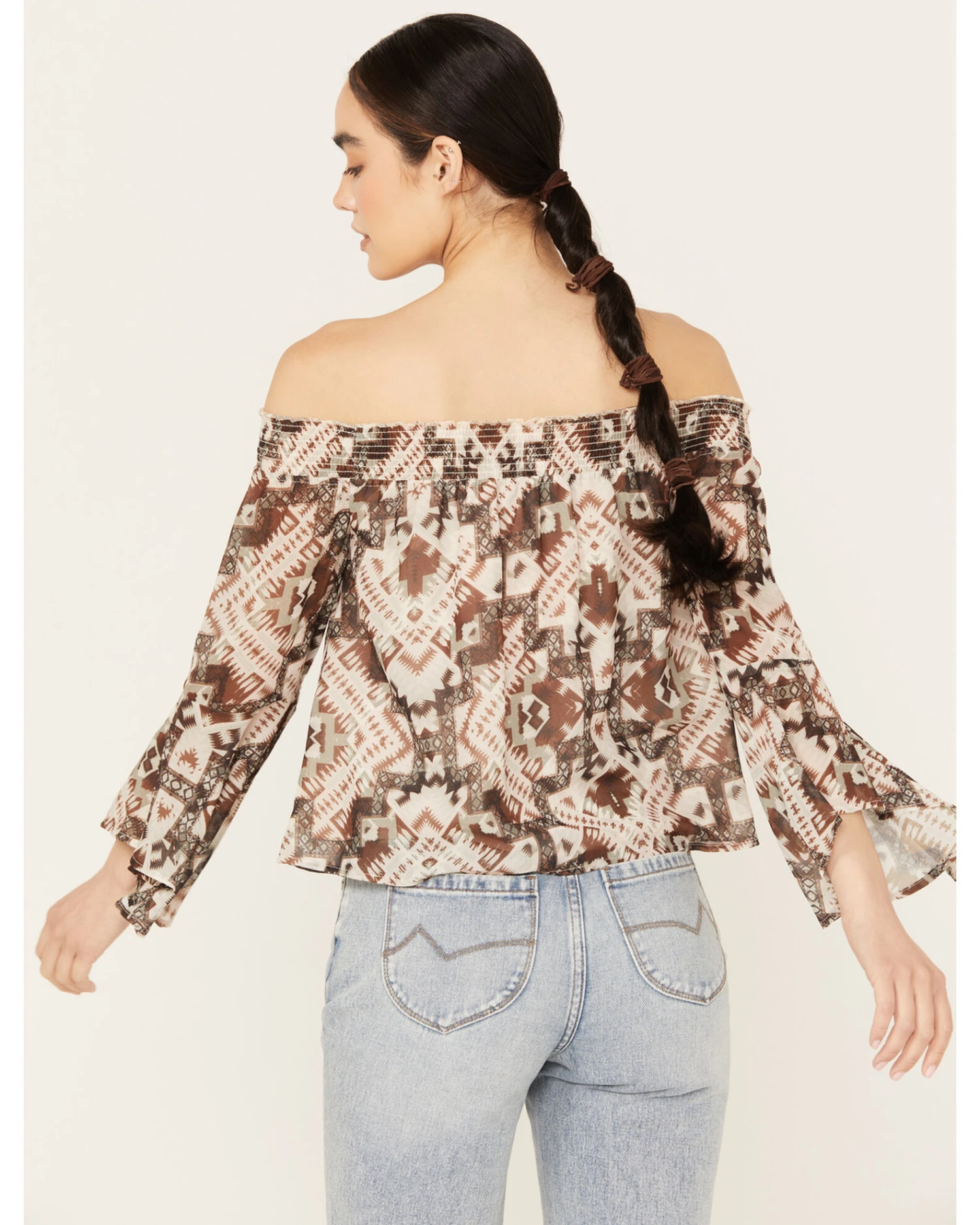Shyanne Women's Off The Shoulder Chiffon Blouse 1 Shyanne Women's Off The Shoulder Chiffon Blouse