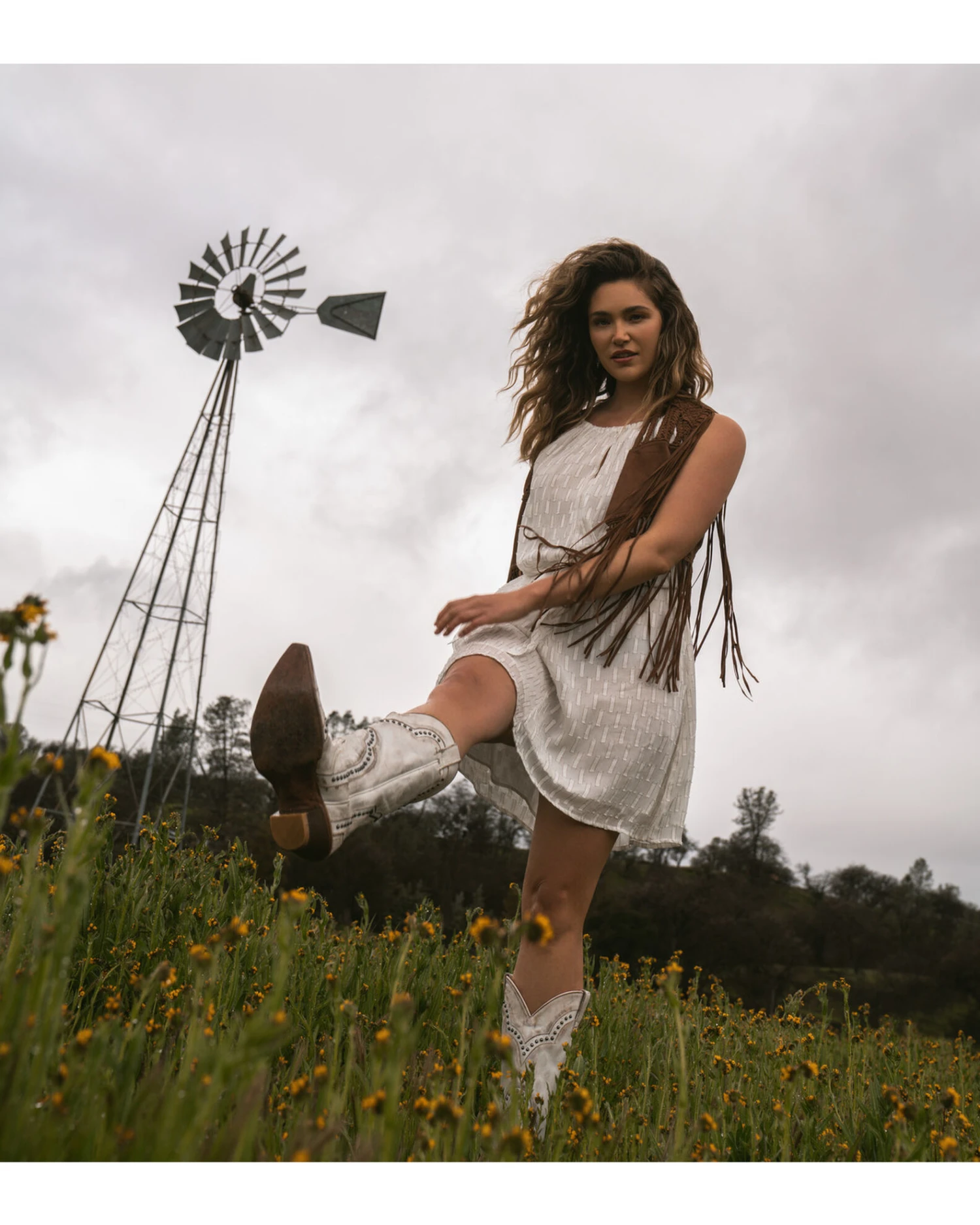 Idyllwind Women's Metallic Slip Tie Front Dress 2 Idyllwind Women's Metallic Slip Tie Front Dress - Image 2